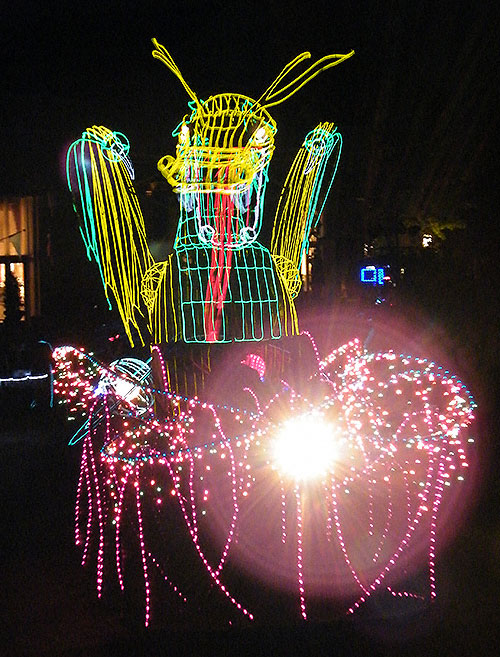 The Glow In The Dark Parade at Six Flags St. Louis, Eureka, Missouri