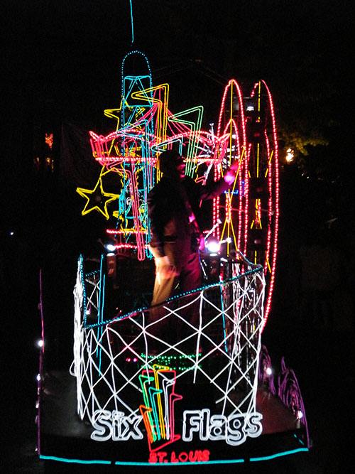 The Glow In The Dark Parade at Six Flags St. Louis, Eureka, Missouri