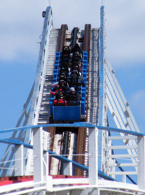 The Screaming Eagle Roller Coaster at Six Flags St. Louis, Eureka, Missouri