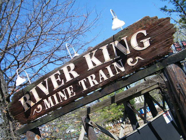 The River King Mine Train Roller Coaster at Six Flags St. Louis, Eureka, Missouri