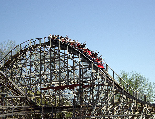 The Evel Knievel Rollercoaster at Six Flags St. Louis, Eureka, Missouri