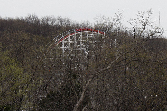 The Screaming Eagle Rollercoaster at Six Flags St. Louis, Eureka, Missouri