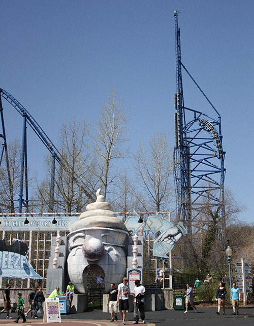 The Mr. Freeze Rollercoaster at Six Flags St. Louis, Eureka, Missouri