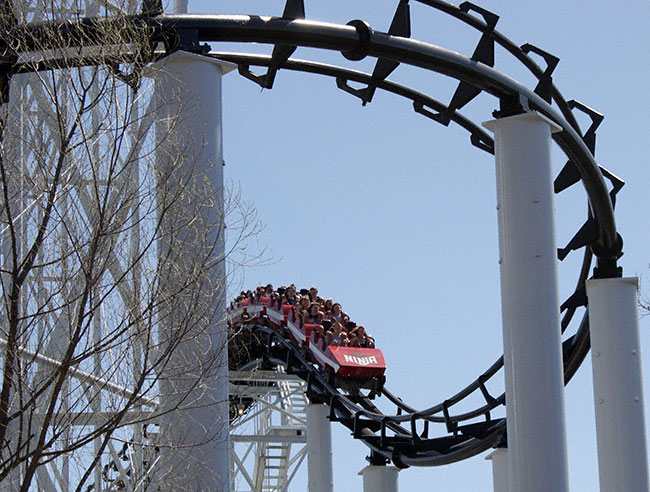 The Ninja Rollercoaster at Six Flags St. Louis, Eureka, Missouri