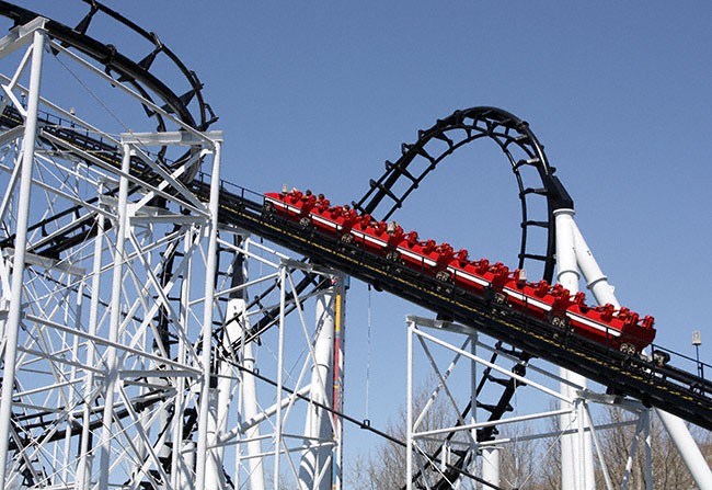 The Ninja Rollercoaster at Six Flags St. Louis, Eureka, Missouri