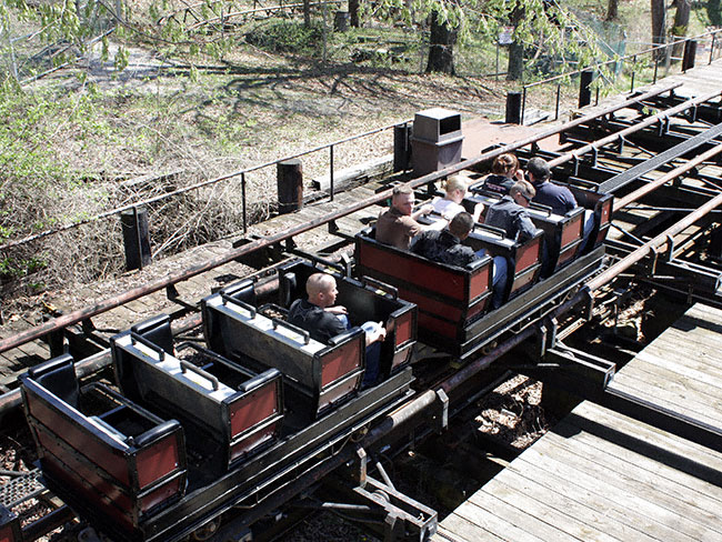 The River King Mine Train Rollercoaster at Six Flags St. Louis, Eureka, Missouri