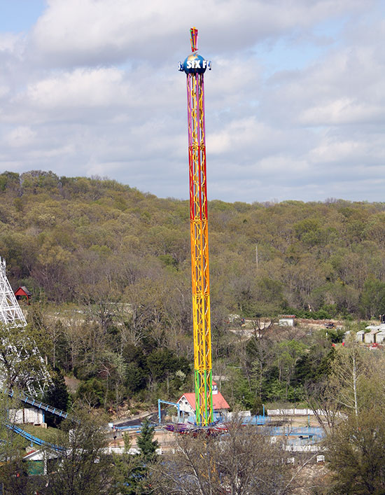 The new for 2011 Sky Screamer ride at Six Flags St. Louis, Eureka, Missouri