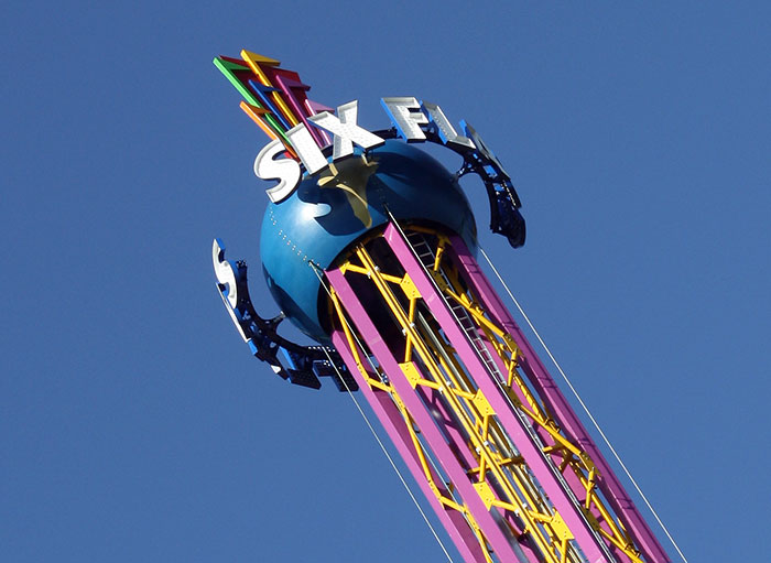 The new for 2011 Sky Screamer ride at Six Flags St. Louis, Eureka, Missouri