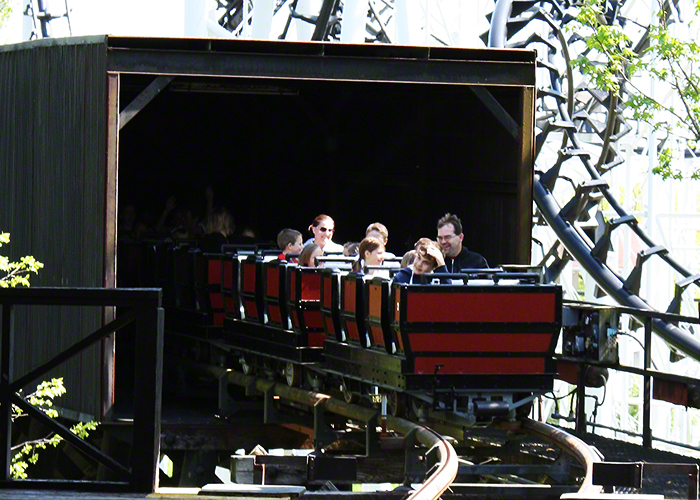 The River King Mine Train Roller Coaster at Six Flags St. Louis, Eureka, Missouri