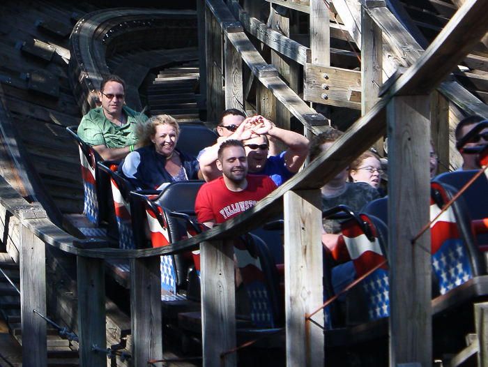 The American Thunder Rollercoaster at Six Flags St. Louis, Eureka, Missouri