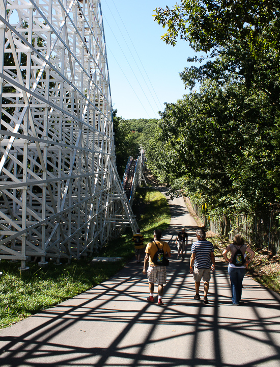 The Screaming Eagle Roller Coaster at Six Flags St. Louis, Eureka, Missouri