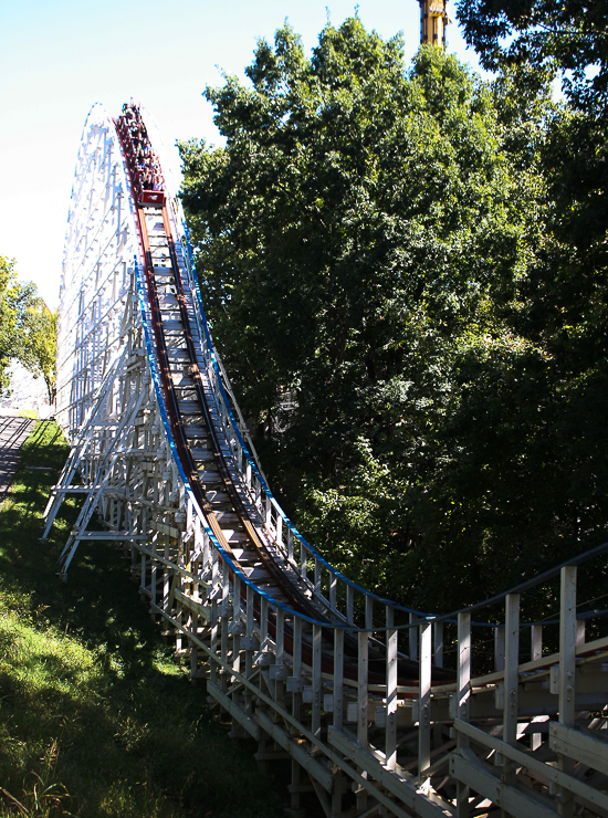 The Screaming Eagle Roller Coaster at Six Flags St. Louis, Eureka, Missouri