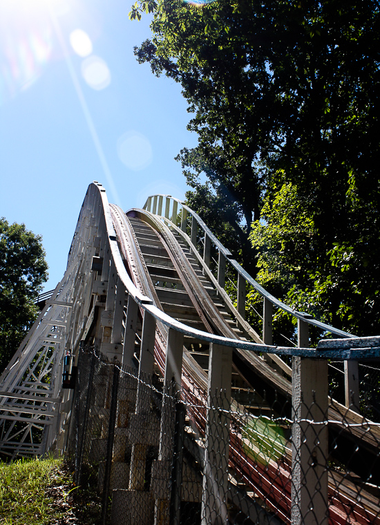 The Screaming Eagle Roller Coaster at Six Flags St. Louis, Eureka, Missouri