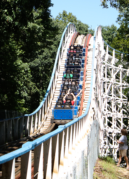 The Screaming Eagle Roller Coaster at Six Flags St. Louis, Eureka, Missouri