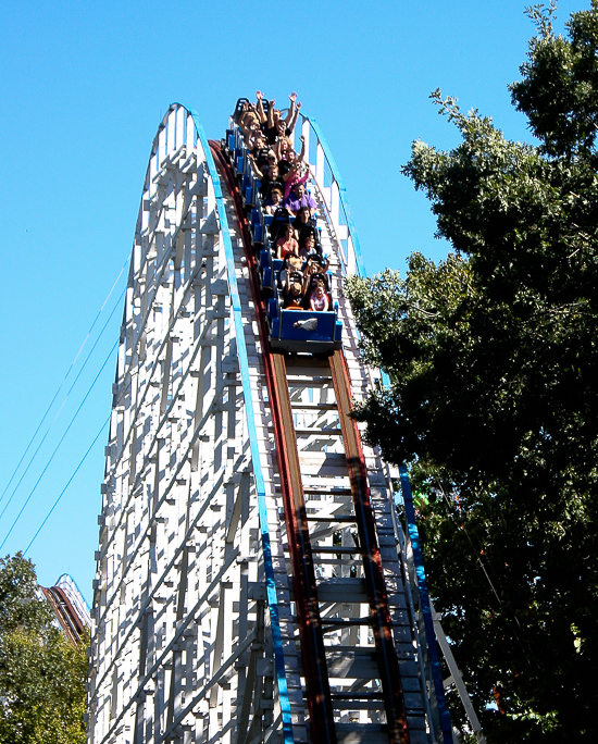 The Sccreaming Eagle Roller Coaster at Six Flags St. Louis, Eureka, Missouri