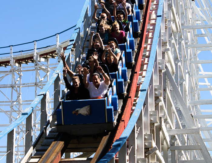 The Sccreaming Eagle Roller Coaster at Six Flags St. Louis, Eureka, Missouri