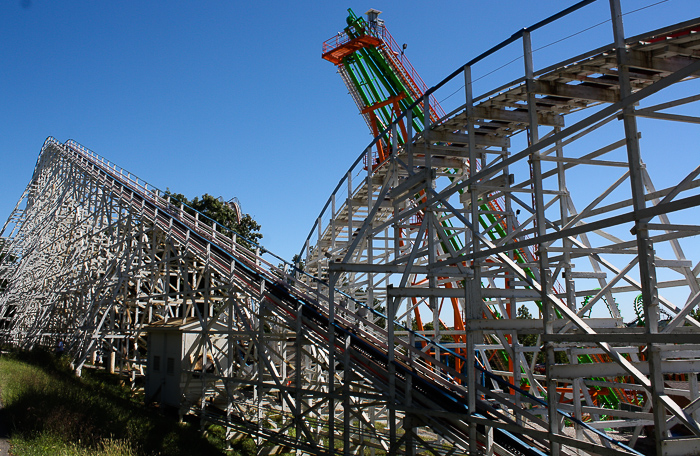 The Screaming Eagle Roller Coaster at Six Flags St. Louis, Eureka, Missouri