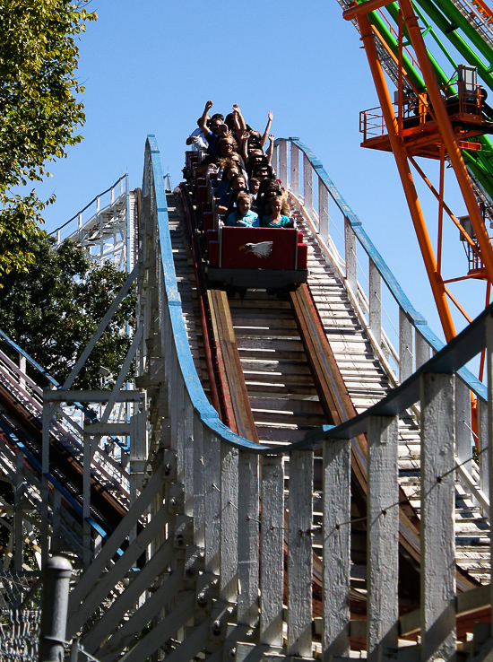 The Screaming Eagle Roller Coaster at Six Flags St. Louis, Eureka, Missouri