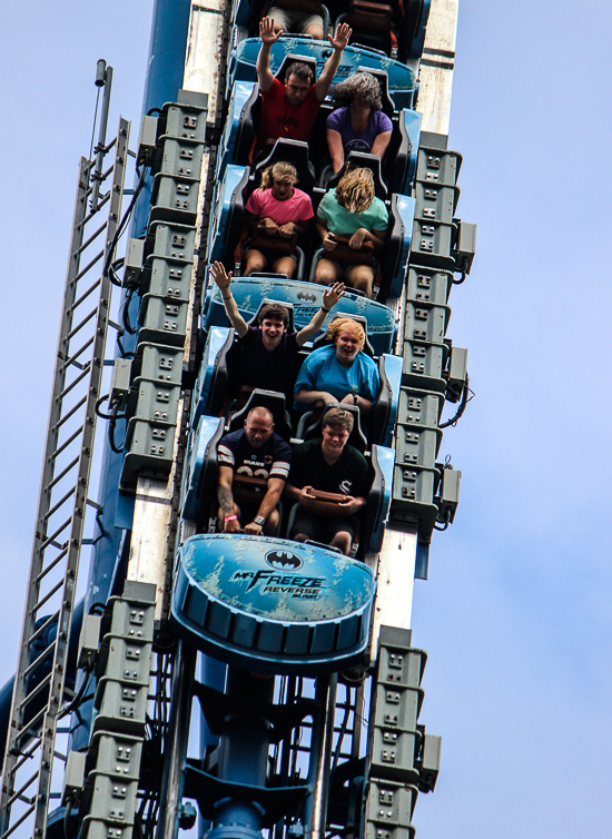 The Mr. Freeze Roller Coaster Behind the scenes tour during Daredevil Daze 2015 Six Flags St. Louis, Eureka, Missouri