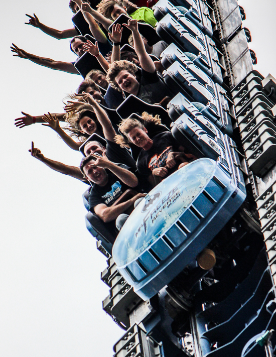 The Mr. Freeze Roller Coaster Behind the scenes tour during Daredevil Daze 2015 Six Flags St. Louis, Eureka, Missouri