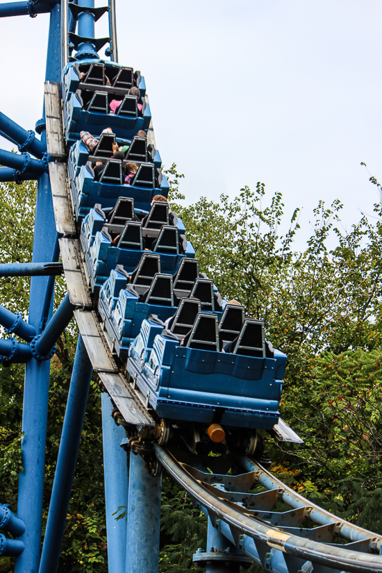 The Mr. Freeze Roller Coaster Behind the scenes tour during Daredevil Daze 2015 at Six Flags St. Louis, Eureka, Missouri