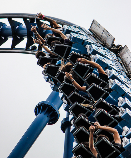 The Mr. Freeze Roller Coaster Behind the scenes tour during Daredevil Daze 2015 Six Flags St. Louis, Eureka, Missouri