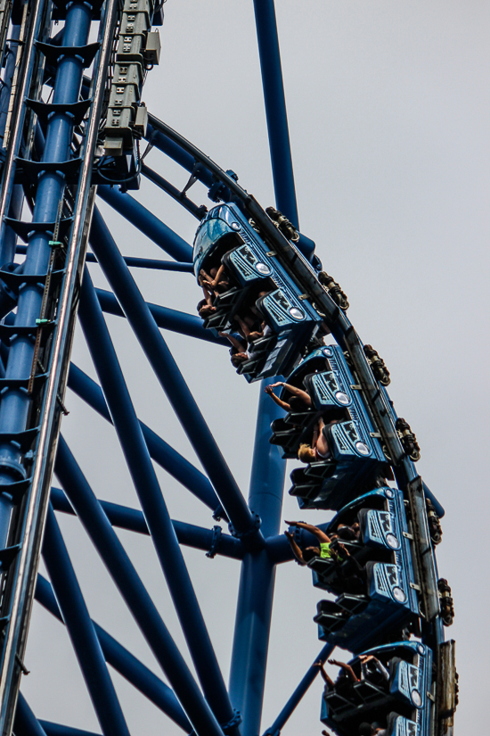 The Mr. Freeze Roller Coaster Behind the scenes tour during Daredevil Daze 2015 at Six Flags St. Louis, Eureka, Missouri