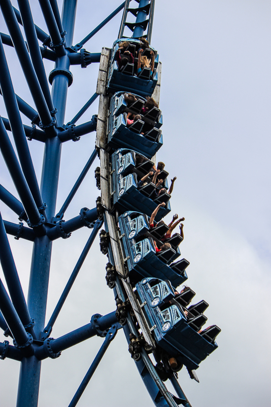 The Mr. Freeze Roller Coaster Behind the scenes tour during Daredevil Daze 2015 Six Flags St. Louis, Eureka, Missouri