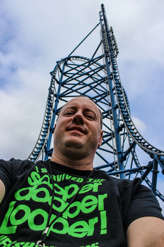 The Mr. Freeze Roller Coaster Behind the scenes tour during Daredevil Daze 2015 at Six Flags St. Louis, Eureka, Missouri