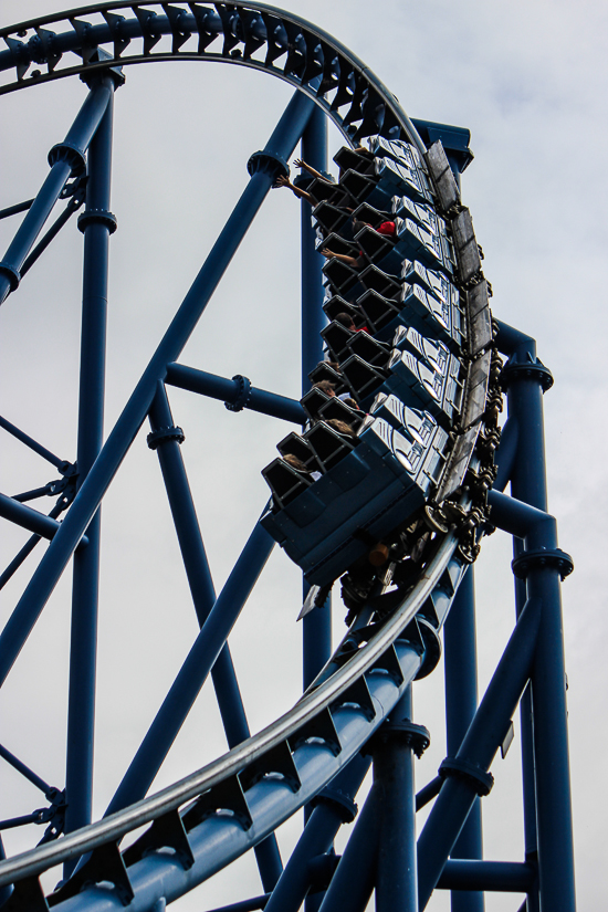 The Mr. Freeze Roller Coaster Behind the scenes tour during Daredevil Daze 2015 at Six Flags St. Louis, Eureka, Missouri