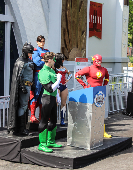 Justice League Battle For Metropolis Media Preview at Six Flags St. Louis, Eureka, Missouri
