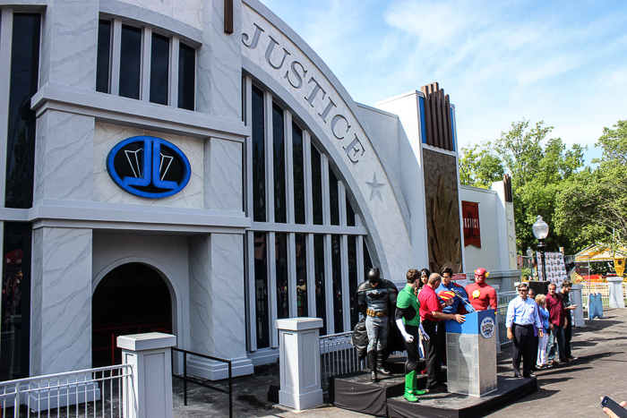 Justice League Battle For Metropolis Media Preview at Six Flags St. Louis, Eureka, Missouri