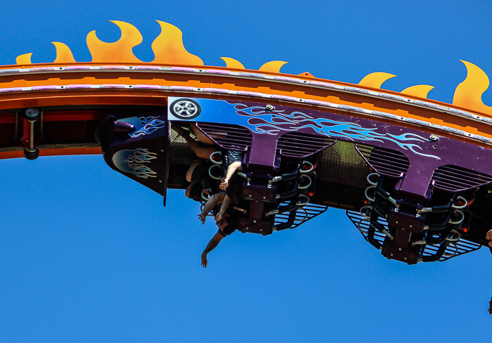 The new For 2016 Fireball coaster loop ride at Six Flags St. Louis, Eureka, Missouri