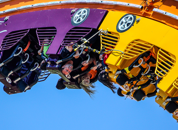 The new For 2016 Fireball coaster loop ride at Six Flags St. Louis, Eureka, Missouri