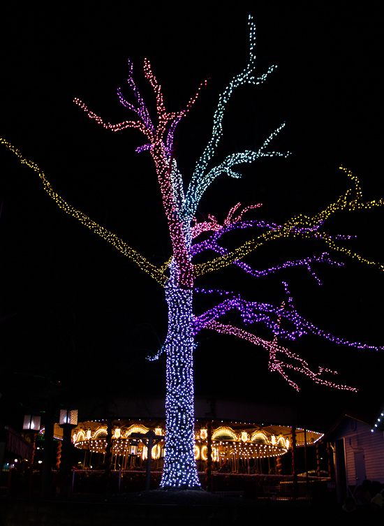 The new for 2016 Holiday In The Park Christmas celebration at Six Flags St. Louis, Eureka, Missouri