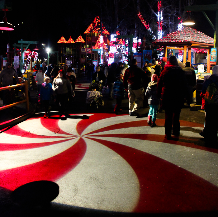 The new for 2016 Holiday In The Park Christmas celebration at Six Flags St. Louis, Eureka, Missouri