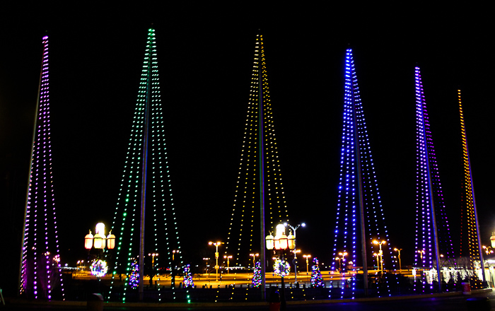 The new for 2016 Holiday In The Park Christmas celebration at Six Flags St. Louis, Eureka, Missouri