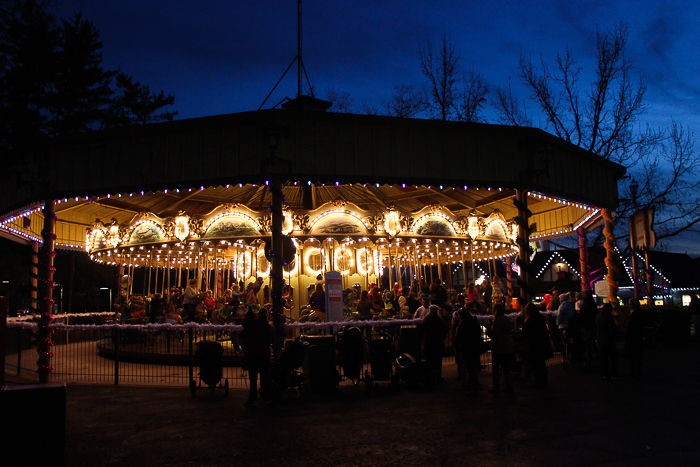 Holiday In The Park Christmas celebration at Six Flags St. Louis, Eureka, Missouri