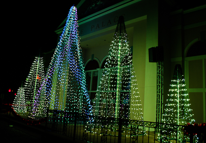 Holiday In The Park Christmas celebration at Six Flags St. Louis, Eureka, Missouri