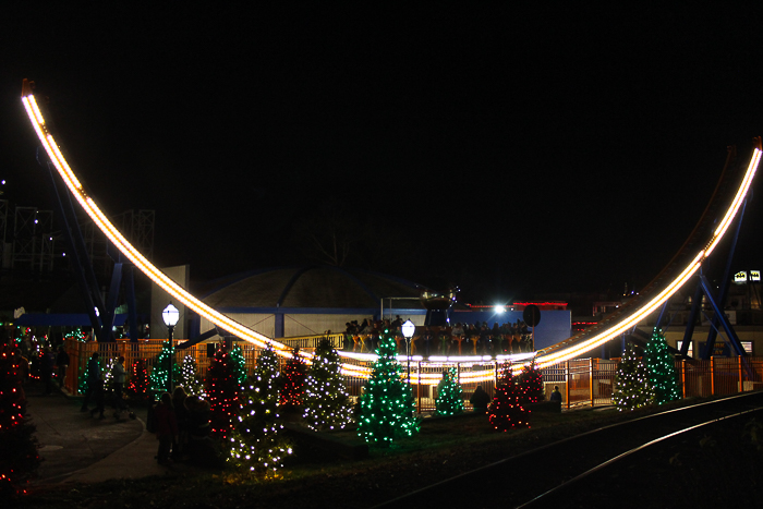 Holiday In The Park Christmas celebration at Six Flags St. Louis, Eureka, Missouri