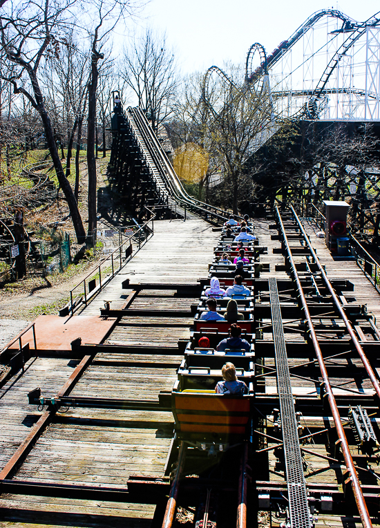 The River King Mine Train Rollercoaster at Six Flags St. Louis, Eureka, Missouri