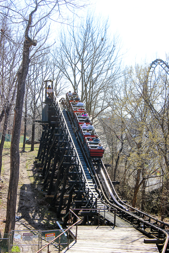 The River King Mine Train Rollercoaster at Six Flags St. Louis, Eureka, Missouri