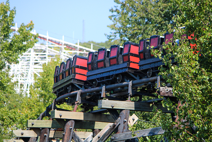 The River King Mine Train at Daredevil Daze at Six Flags St. Louis, Eureka, Missouri