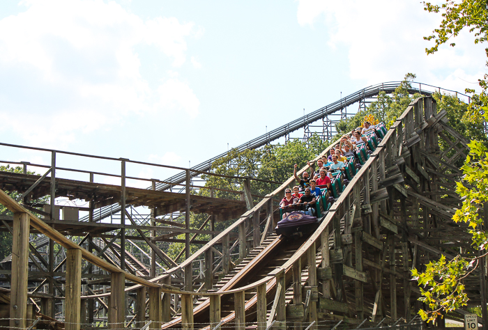 The Boss rollercoaster at Daredevil Daze at Six Flags St. Louis, Eureka, Missouri