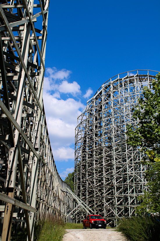 The Boss Rollercoaster at Daredevil Daze at Six Flags St. Louis, Eureka, Missouri