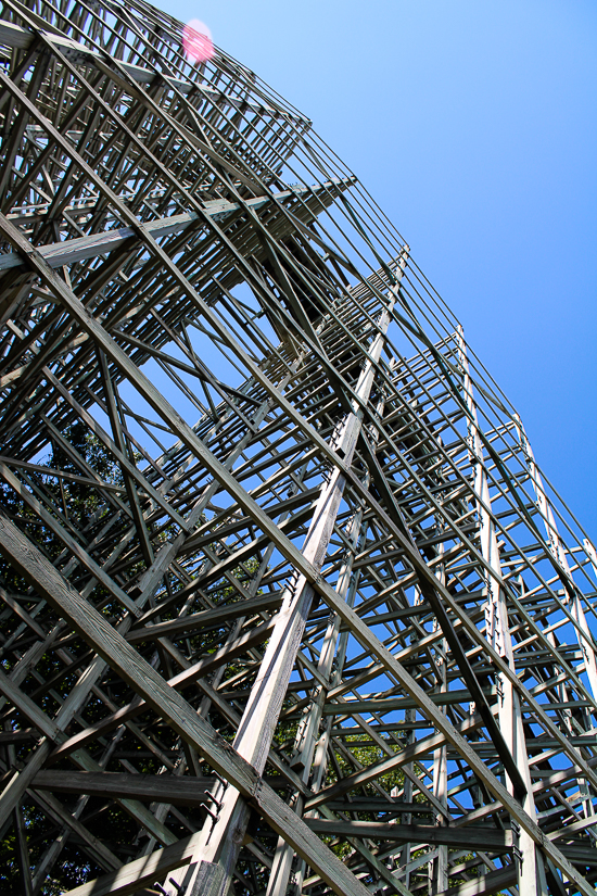 The Boss rollercoaster at Daredevil Daze at Six Flags St. Louis, Eureka, Missouri