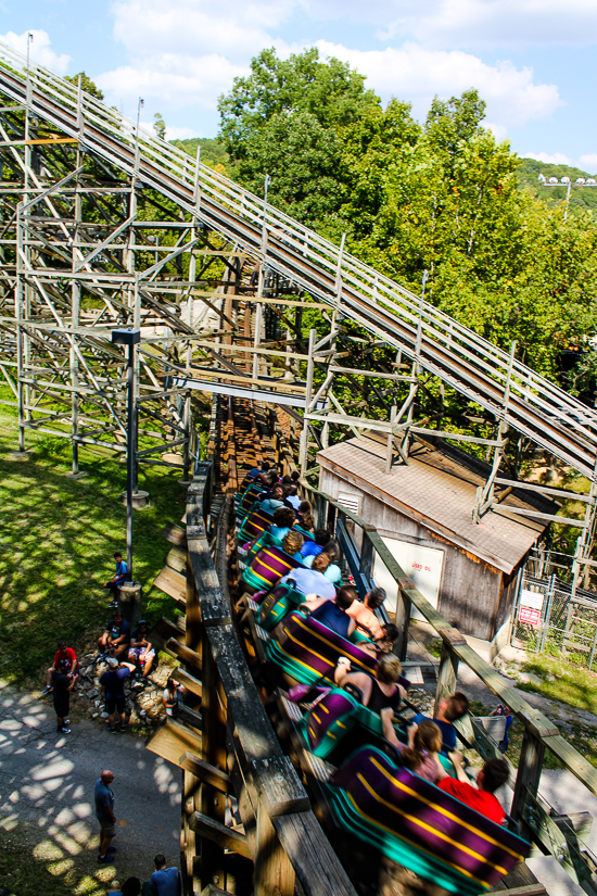 The Boss Rollercoaster at Daredevil Daze at Six Flags St. Louis, Eureka, Missouri