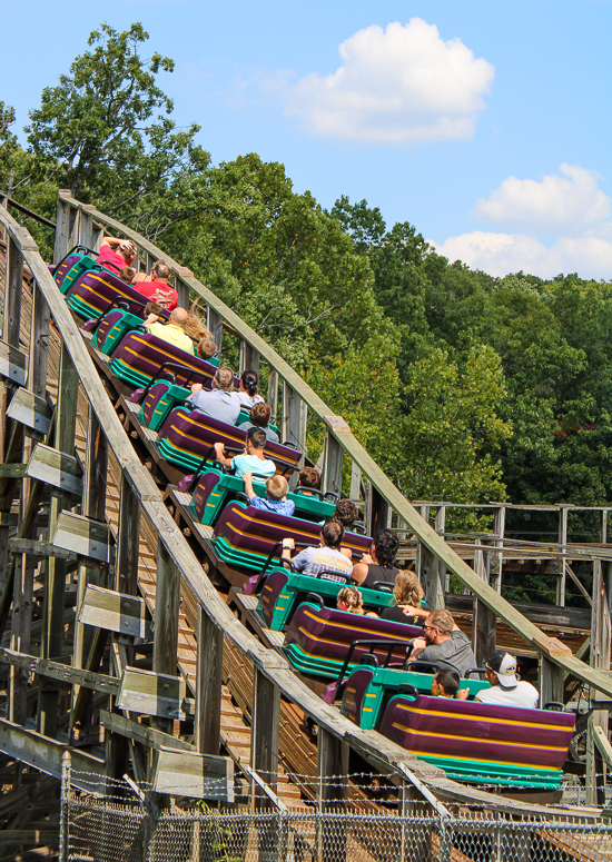 The Boss Rollercoaster at Daredevil Daze at Six Flags St. Louis, Eureka, Missouri