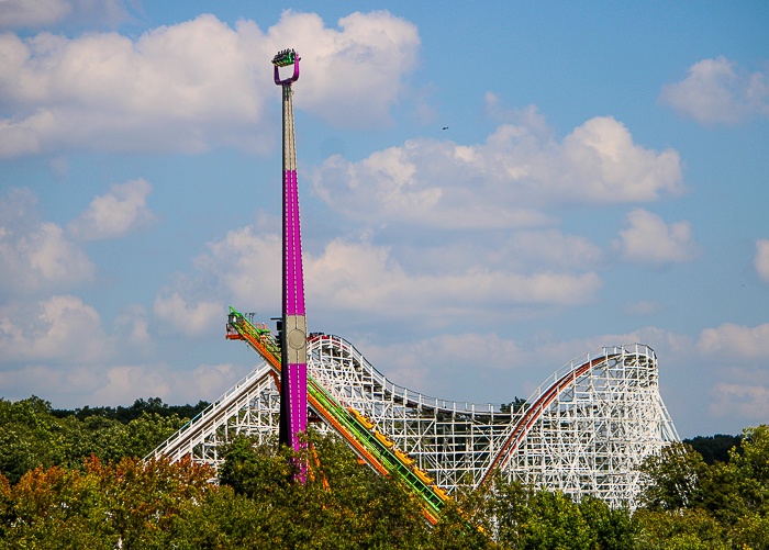 The Boss Rollercoaster at Daredevil Daze at Six Flags St. Louis, Eureka, Missouri