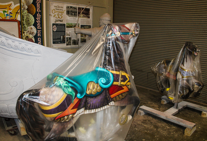 The restoration of the Grand Ole Carousel/PTC Carousel #35 at Six Flags St. Louis, Eureka, Missouri